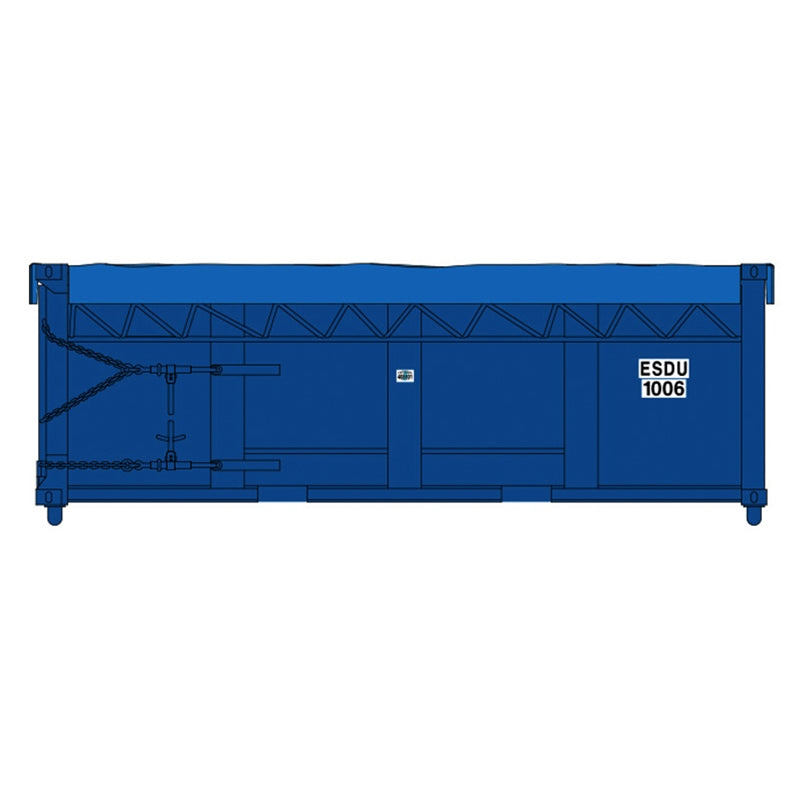 Atlas HO Scale Waste Containers Seaport Containers LLC ESDU  (6 Pack)