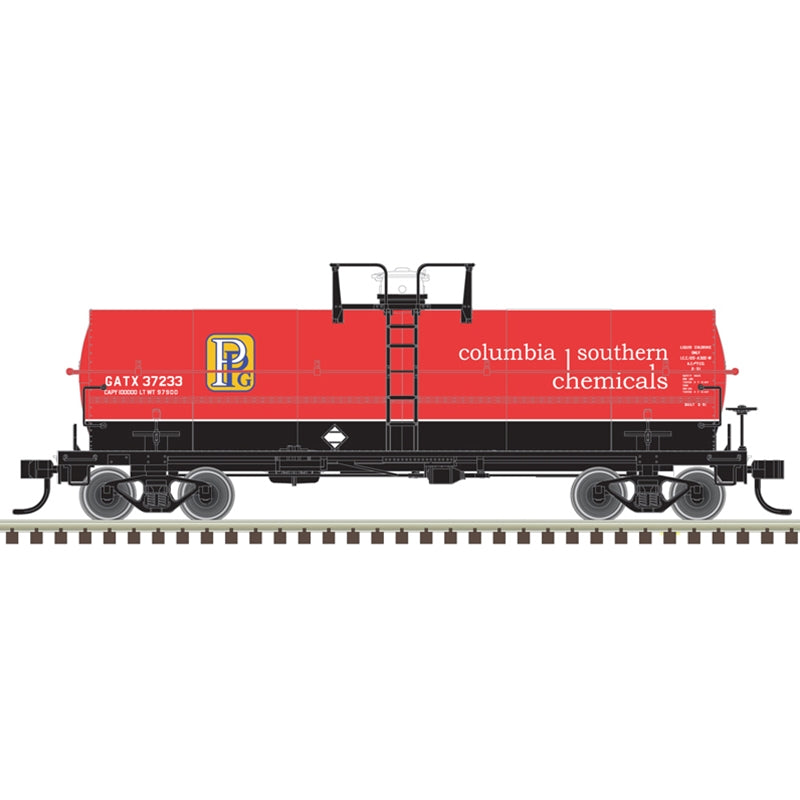 Atlas Master 20007354 HO Scale 11,000 Gallon Tank Car PPG Columbia Southern GATX 37240