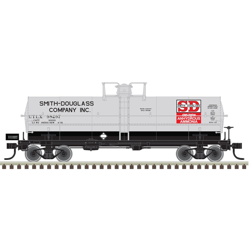 Atlas Master 20007356 HO Scale 11,000 Gallon Tank Car Smith Douglass UTLX 98297