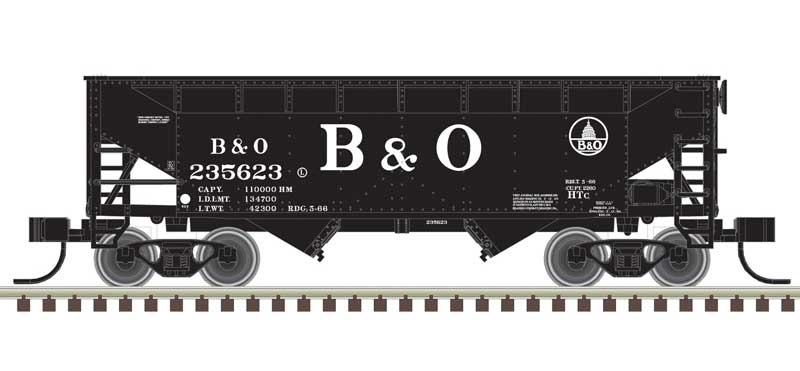 Atlas Master 50006128 N Scale 2 Bay Hopper Baltimore & Ohio B&O 235623