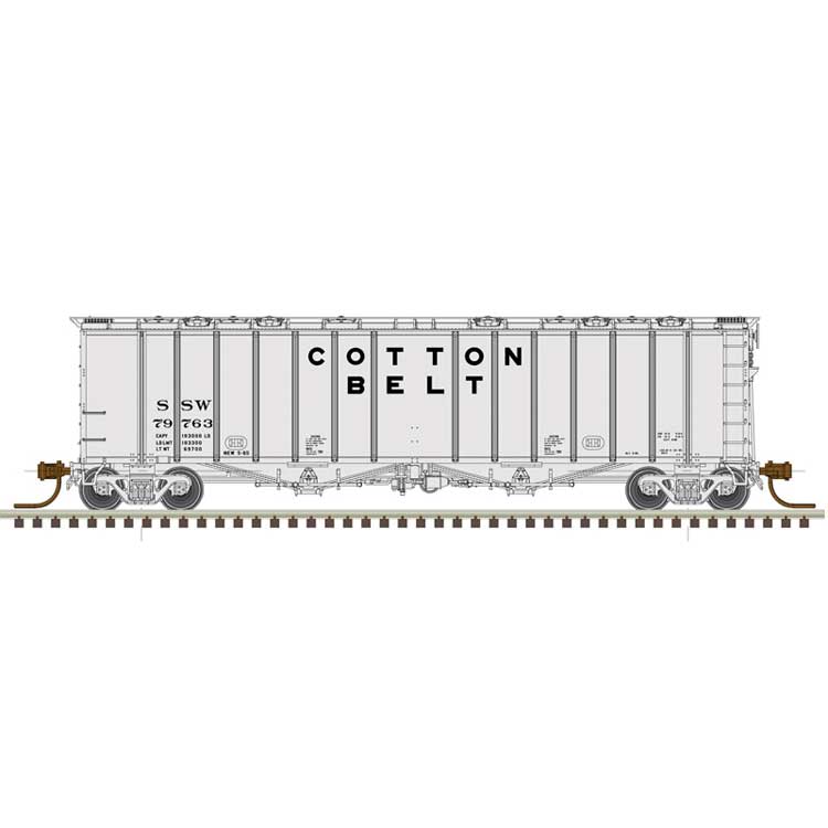 Atlas Master N Scale 4180 Airslide Covered Hopper Cotton Belt SSW