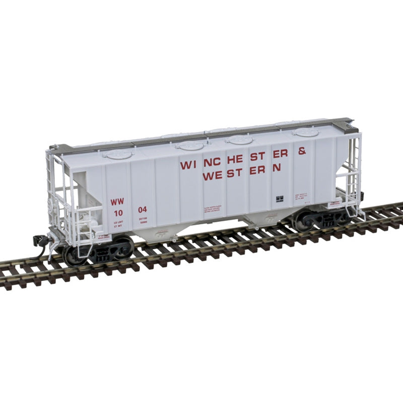 Atlas Master Plus HO Scale Portec 3000 Covered Hopper Winchester & Western W&W