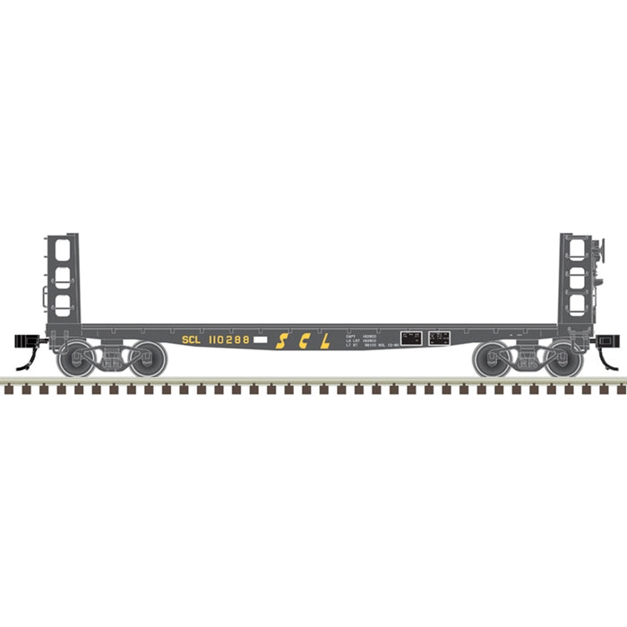 Atlas N Scale 42' Pulpwood Flatcar with Load Seaboard Coast Line SCL
