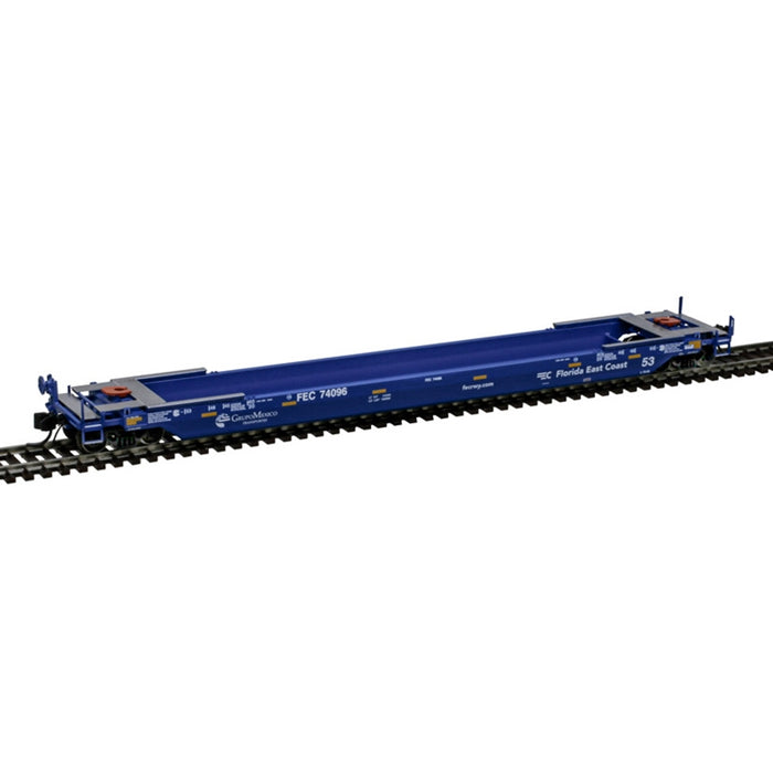 Atlas N Scale 53' Rebuilt Well Car Florida East Coast FEC