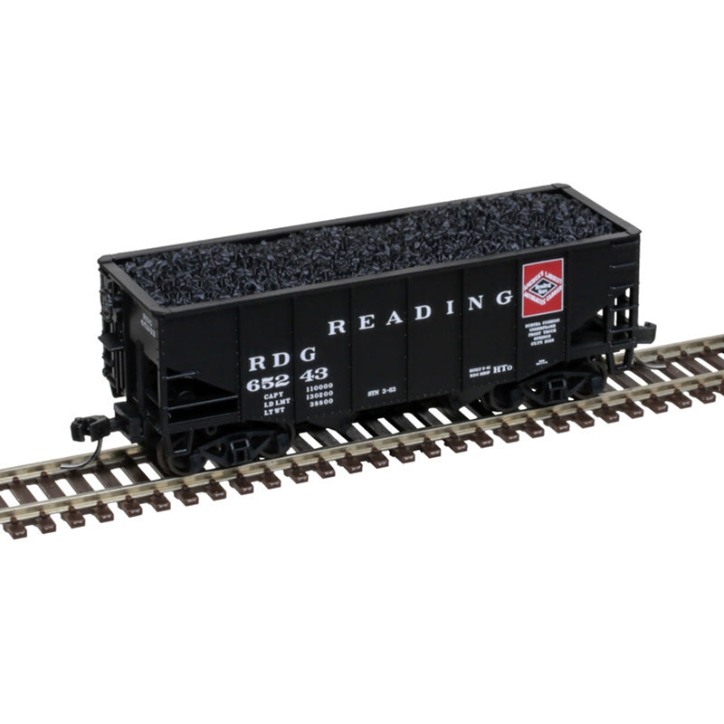 Atlas N Scale 55 Ton Fishbelly Hopper Reading RDG