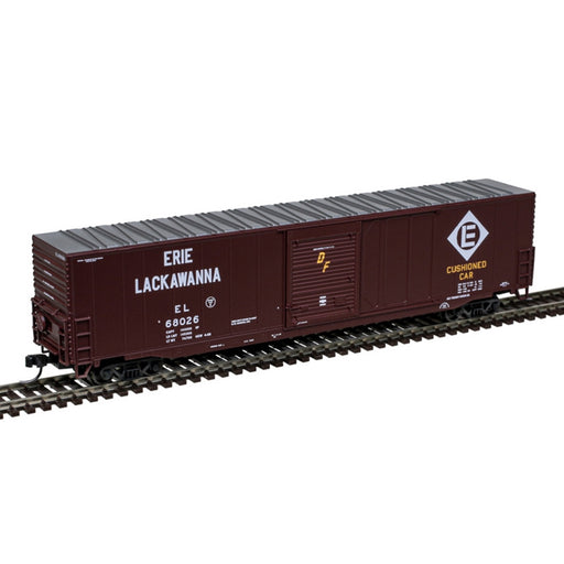 Atlas N Scale 60' Double Door Auto Parts Boxcar Erie Lackawanna EL