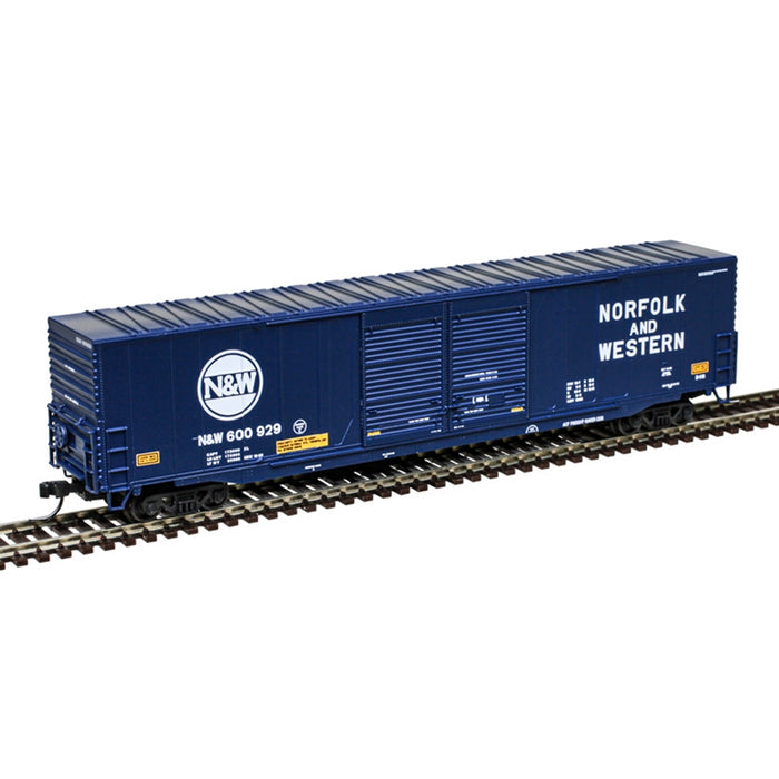 Atlas N Scale 60' Double Door Auto Parts Boxcar Norfolk & Western NW