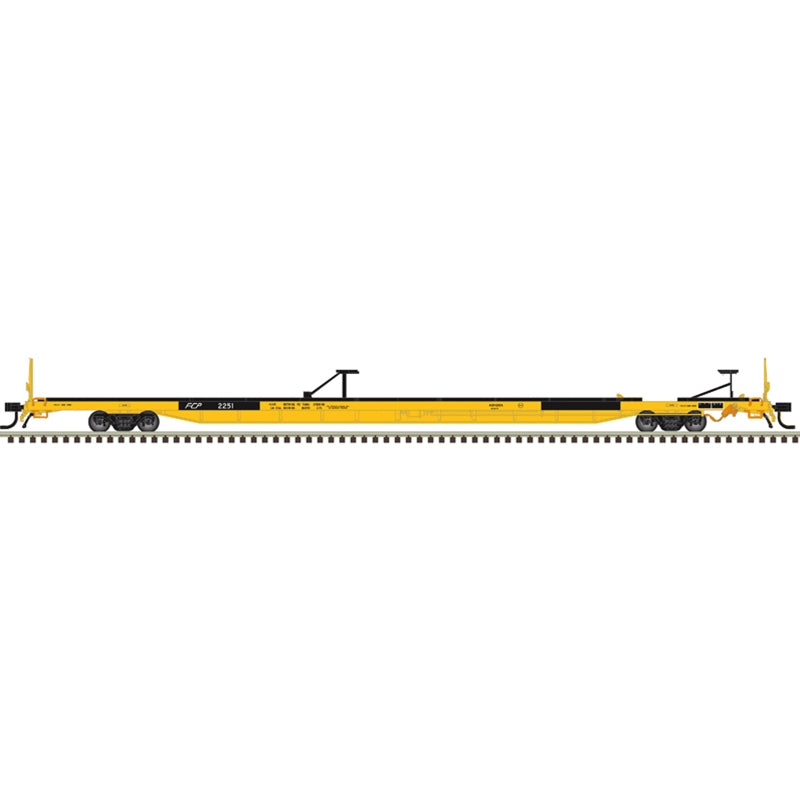 Atlas N Scale 89'4" TOFC Flatcar Ferrocarril De Pacifico FCP