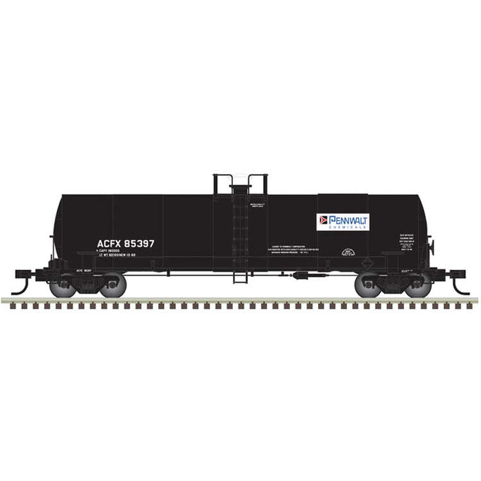 Atlas N Scale ACF 17,360 Gallon Tank Car Pennwalt Chemicals ACFX