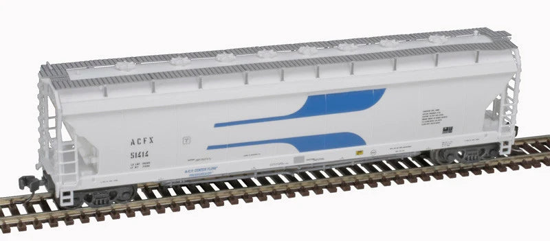 Atlas N Scale ACF 4 Bay Center Flow Pressureaide Covered Hopper ACFX
