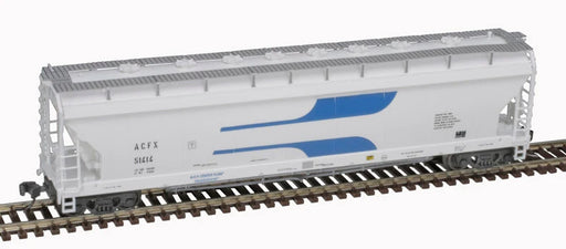 Atlas N Scale ACF 4 Bay Center Flow Pressureaide Covered Hopper ACFX