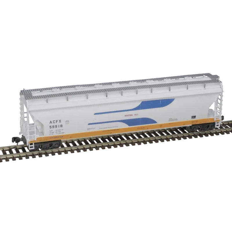 Atlas N Scale ACF 4 Bay Center Flow Pressureaide Covered Hopper ACFX