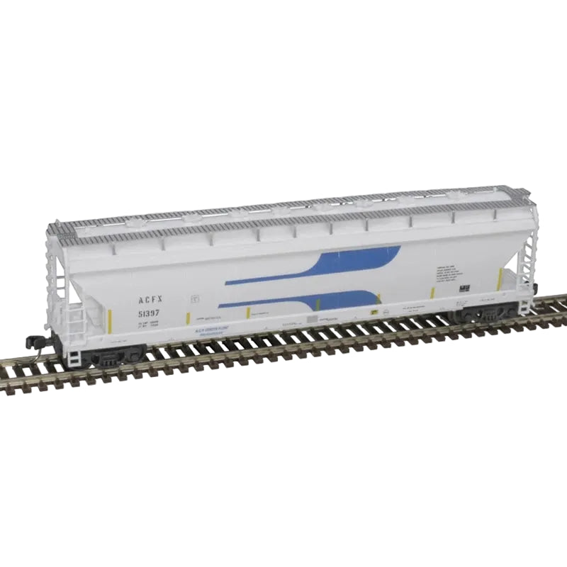 Atlas N Scale ACF 4 Bay Center Flow Pressureaide Covered Hopper ACFX