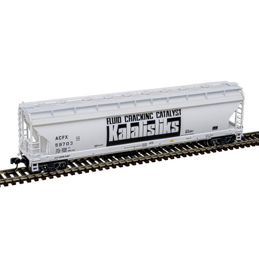 Atlas N Scale ACF 4 Bay Center Flow Pressureaide Covered Hopper Katalistiks ACFX