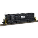 Atlas N Scale EMD High Nose GP38 Norfolk & Western N&W with DCC & Sound