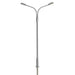 Atlas N Scale Gray Double-Arm Streetlight with LED 3 Pack