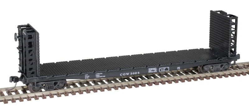 Atlas N Scale GSI-GSC 48' Bulkhead Flatcar Chicago Great Western CGW