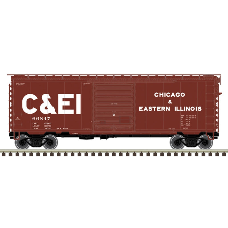 Atlas N Scale PS-1 40' Boxcar Chicago & Eastern Illinois C&EI
