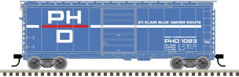 Atlas N Scale PS-1 40' Boxcar Port Huron & Detroit PHD