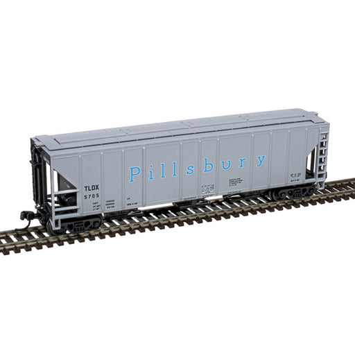 Atlas N Scale PS-2 4427 3 Bay Covered Hopper Pillsbury TLDX