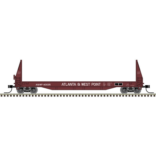 Atlas N Scale SIECO 50' Pulpwood Flatcar Atlanta & West Point A&WP