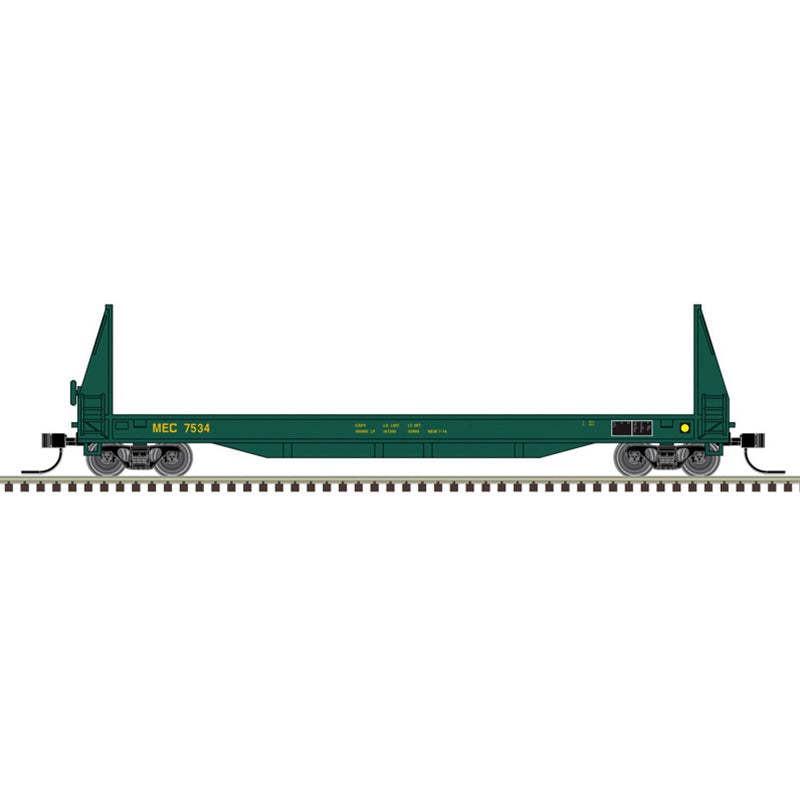 Atlas N Scale SIECO 50' Pulpwood Flatcar Maine Central MEC