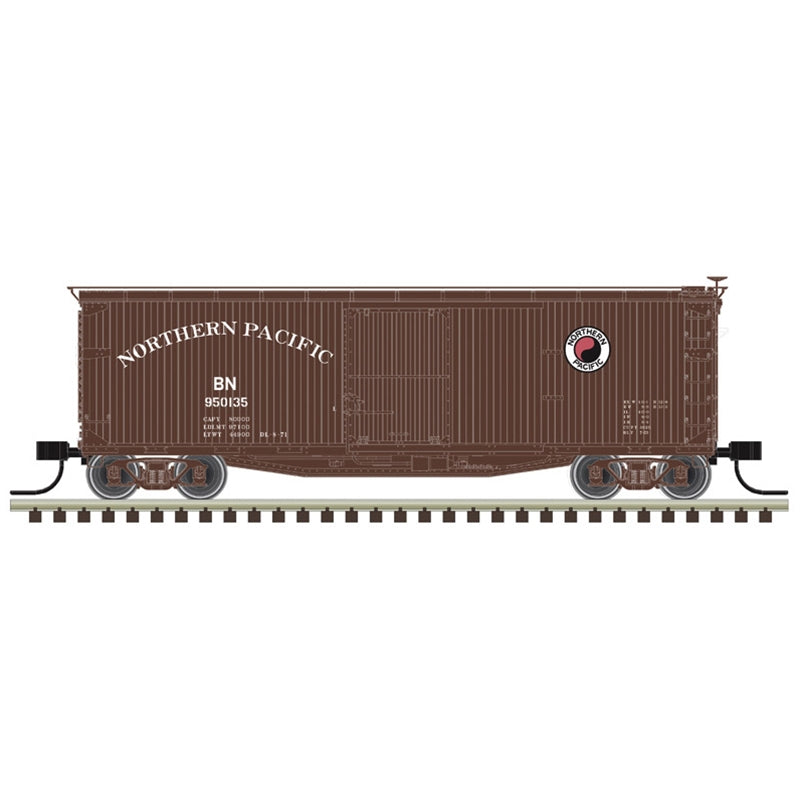 Atlas N Scale USRA Double Sheathed Boxcar Burlington Northern Ex-NP BN