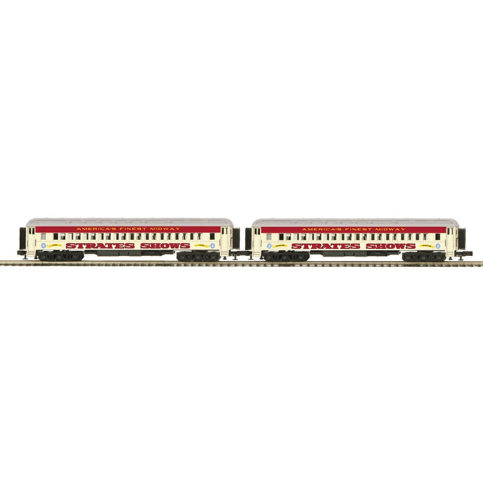 Atlas O Premier 3001772B O Scale Strates Shows Red Train #8 & #2 2 Car Set