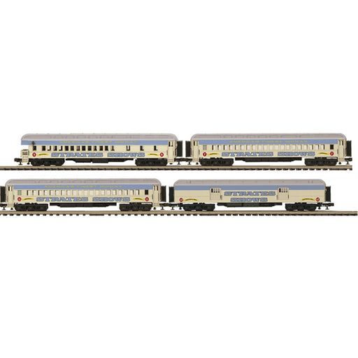 Atlas O Premier 3001773A O Scale Strates Shows Blue Train 4 Car Set