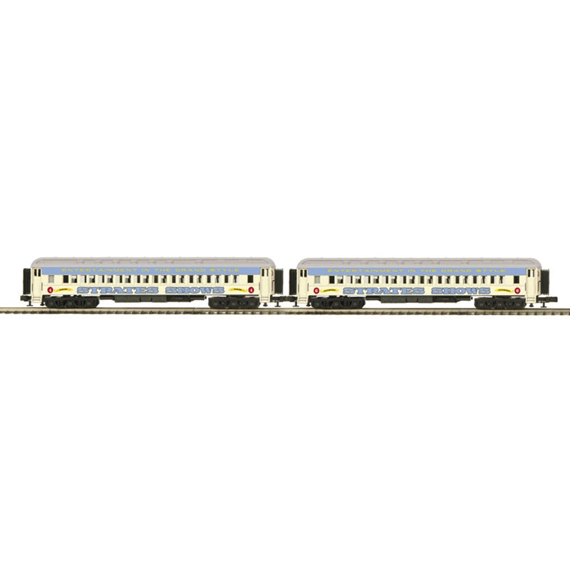 Atlas O Premier 3001773B O Scale Strates Shows Blue Train #4 & #6 2 Car Set