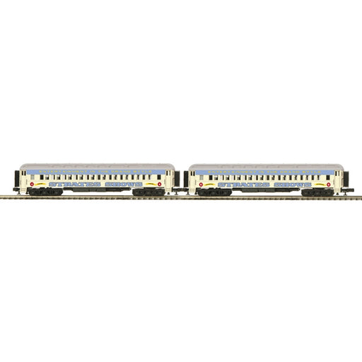 Atlas O Premier 3001773B O Scale Strates Shows Blue Train #4 & #6 2 Car Set