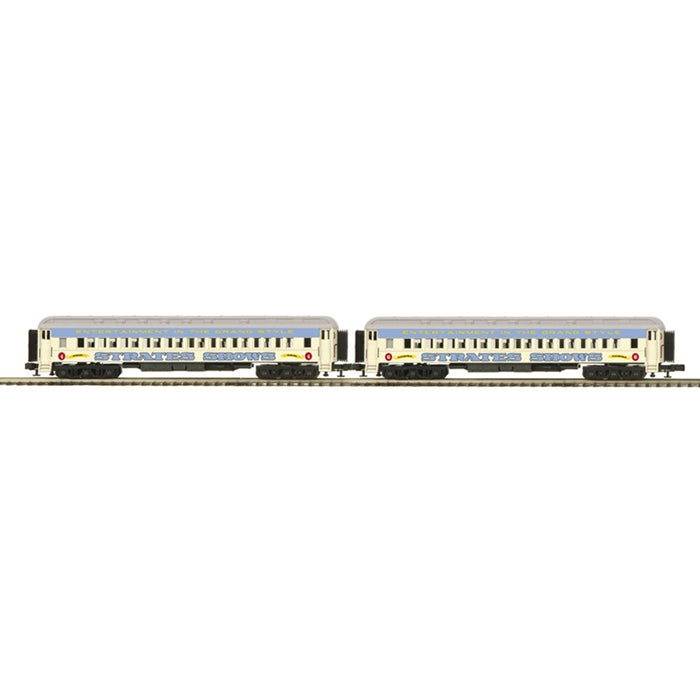 Atlas O Premier 3001773B O Scale Strates Shows Blue Train #4 & #6 2 Car Set