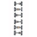 Atlas O Premier 66049 O Scale Replacement Locomotive Wheel Set for 3 Rail 6 Axle Diesel