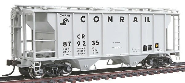 Atlas Trainman 11291 HO Scale PS-2 2 Bay Covered Hopper Conrail CR 879855 - NOS