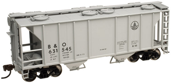 Atlas Trainman 11369 HO Scale PS-2 2 Bay Covered Hopper Baltimore & Ohio B&O 6315454 - NOS
