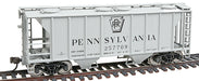 Atlas Trainman 17005 HO Scale PS-2 2 Bay Covered Hopper Pennsylvania PRR 257709 - NOS