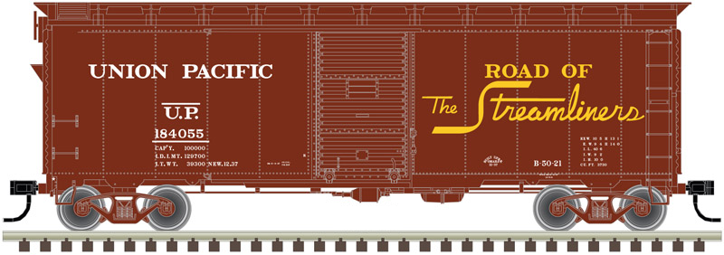Atlas Trainman 20006256 HO Scale 40' 1937 AAR Boxcar Kit Union Pacific UP 184152