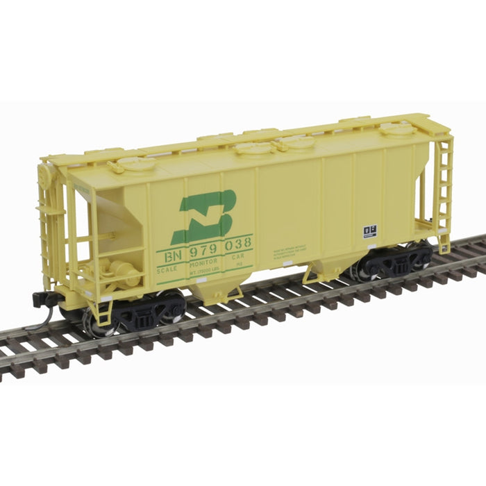 Atlas Trainman 20006594 HO Scale PS-2 Covered Hopper Burlington Northern Scale Monitor Car BN 979038