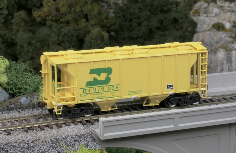Atlas Trainman 20006594 HO Scale PS-2 Covered Hopper Burlington Northern Scale Monitor Car BN 979038
