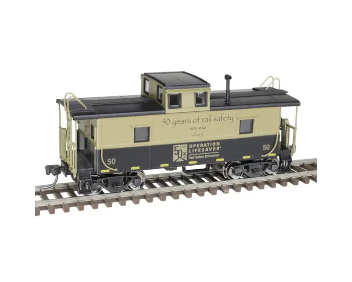 Atlas Trainman 20006932 HO Scale Cupola Caboose Operation Lifesaver #50 (50th Anniversary)