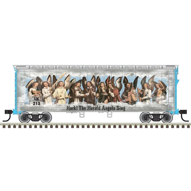 Atlas Trainman 20007236 HO Scale 40' Plug Door Boxcar 2023 Christmas Car LK213 Blue