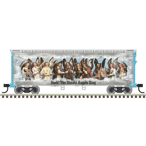 Atlas Trainman 20007236 HO Scale 40' Plug Door Boxcar 2023 Christmas Car LK213 Blue