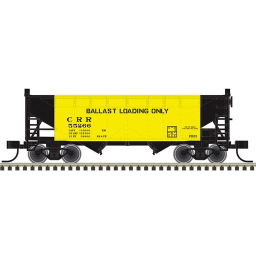 Atlas Trainman 20008515 HO Scale 2 Bay Offset Hopper Clinchfield CRR (Ballast Service 2 Pack)