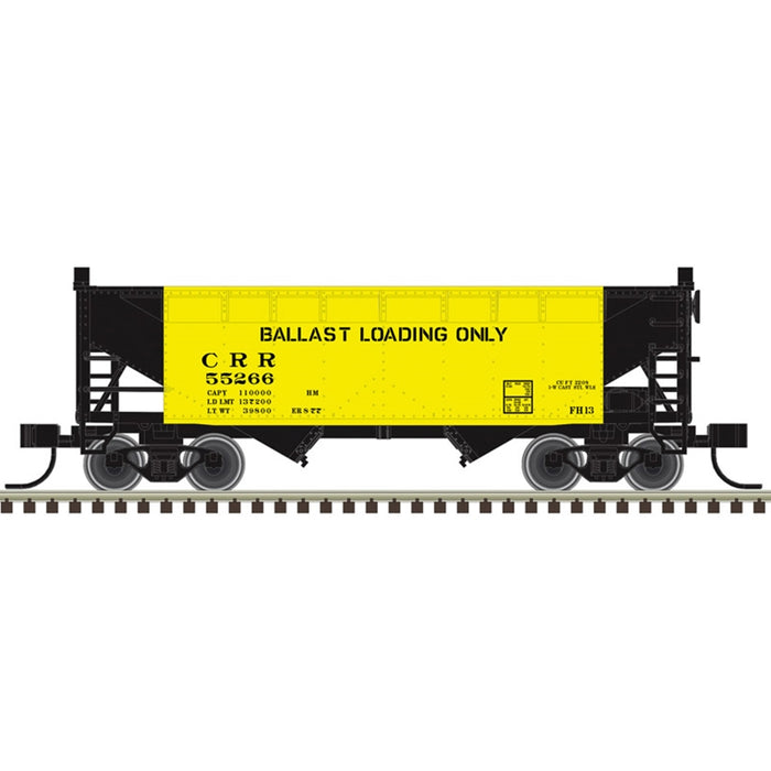 Atlas Trainman 20008515 HO Scale 2 Bay Offset Hopper Clinchfield CRR (Ballast Service 2 Pack)