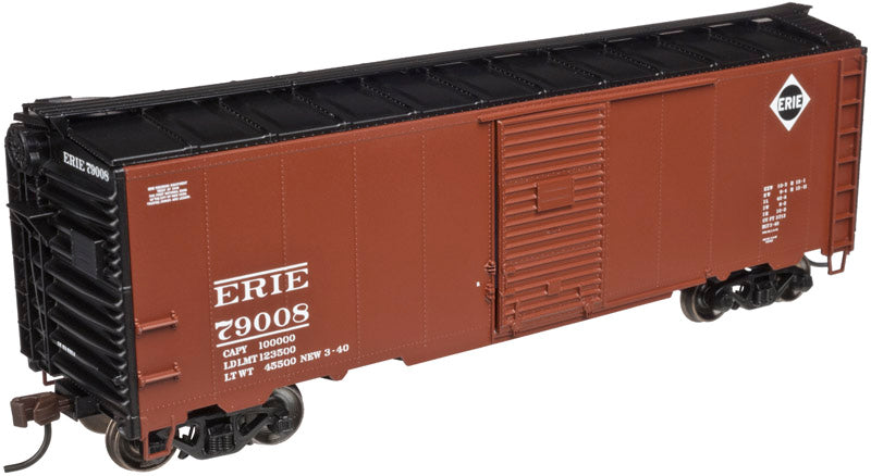 Atlas Trainman 21003231 HO Scale 40' 1937 AAR Boxcar Kit Erie 79008 - NOS