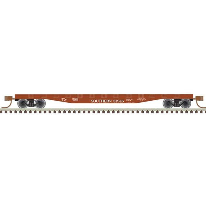 Atlas Trainman 50005573 N Scale 50' Flatcar with Stakes Southern 51852
