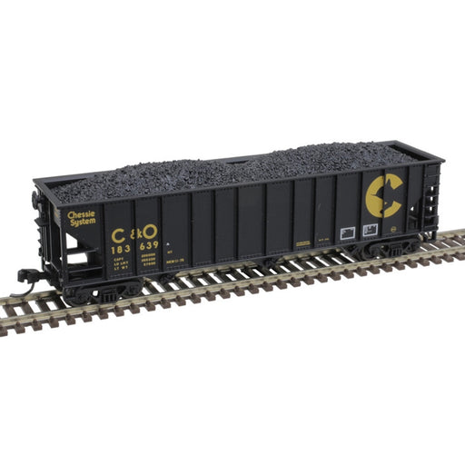 Atlas Trainman 50005862 N Scale 90 Ton Open Hopper Chessie C&O 183639