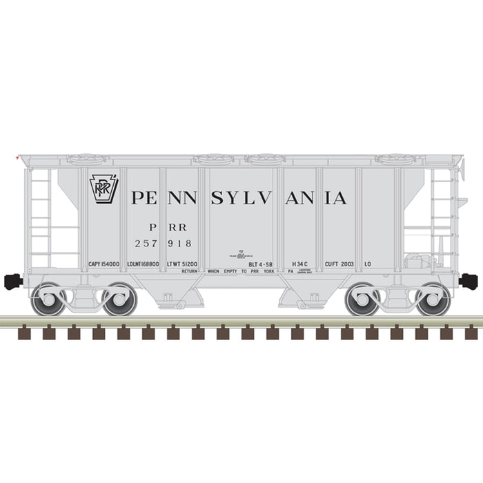 Atlas Trainman 50005911 N Scale PS-2 Covered Hopper PRR 257918