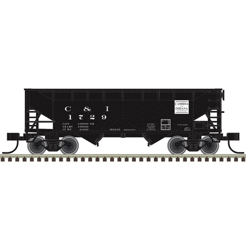 Atlas Trainman HO Scale 2 Bay Offset Hopper Cambria & Indiana C&I