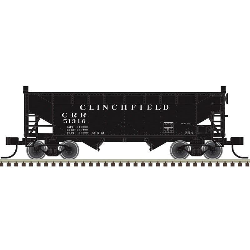 Atlas Trainman HO Scale 2 Bay Offset Hopper Clinchfield CRR